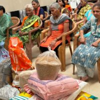 Donate Grocery for Old Age Home supporting Blind Women