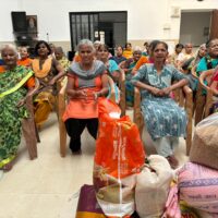 Donate Grocery for Old Age Home supporting Blind Women